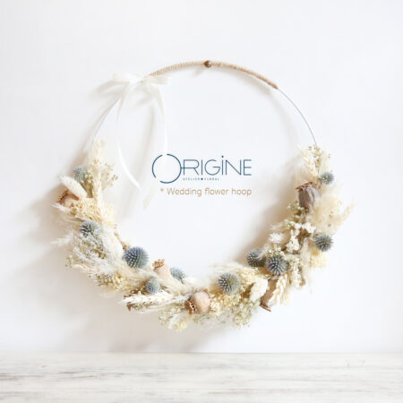 Wedding flower hoop • Giulia