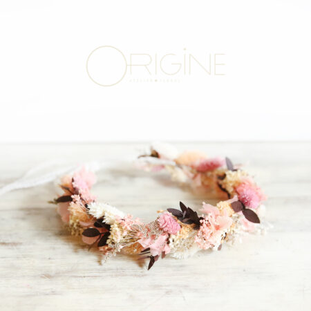 Headband / Bandeau fleuri • Rose