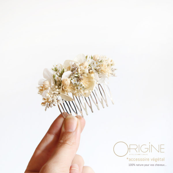 Peigne-fleurs-séchées-mariage-blanc-origine-atelier-floral