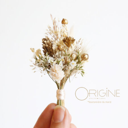 Boutonnière marié ou témoin  • Sur commande