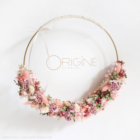 Wedding flower hoop • Sur commande