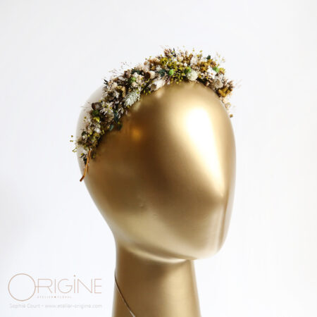 Diadème fleuri • Sur commande