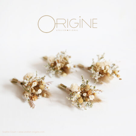 Boutonnière marié ou témoin • Tess
