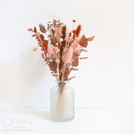 Mini bouquet + vase • Centre de table • Roxelle