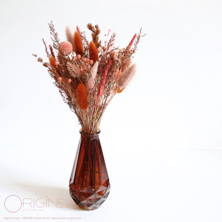 Bouquet + vase • Centre de table • Solannée