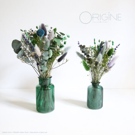 Mini bouquet + vase • Centre de table • Nathanaël