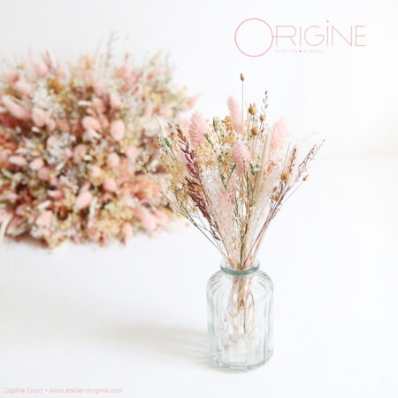 Mini bouquet + vase • Centre de table • Floriane