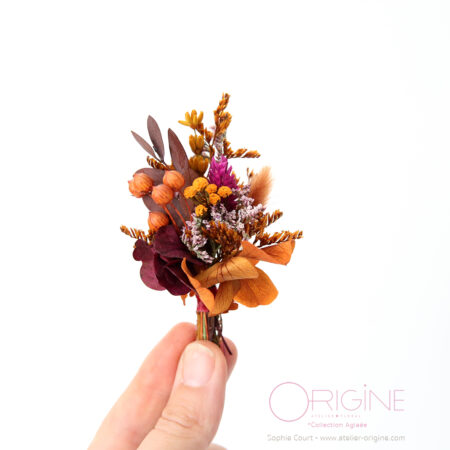 Boutonnière marié ou témoin • Aglaée