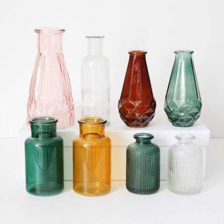 Bouquet + vase • Centre de table • Sur commande