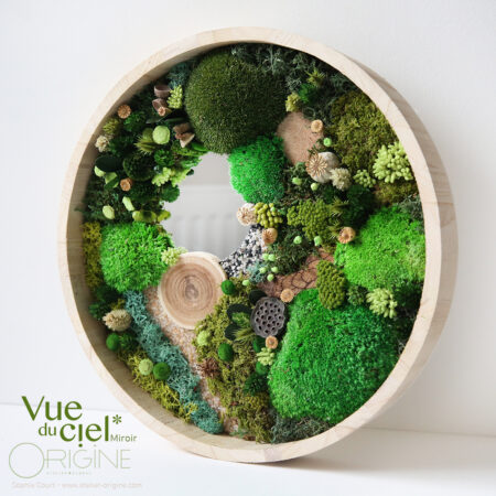 Forêt Vue du ciel • Miroir • 30 cm