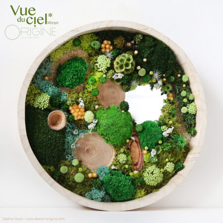 Forêt Vue du ciel • Miroir • 30 cm