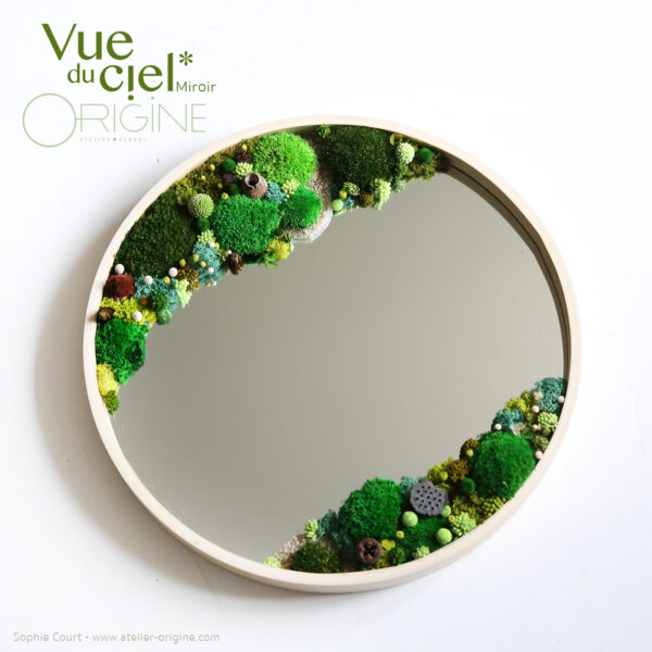 Forêt Vue du ciel • Miroir • 40 cm