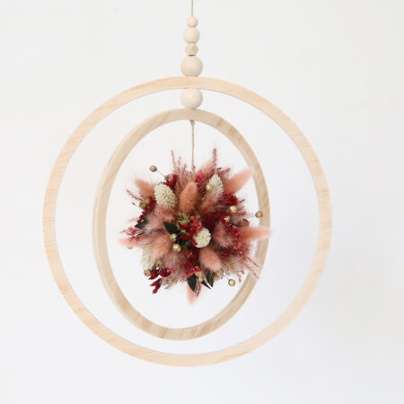 Suspension mouvement • couronne en bois * Tiphaine