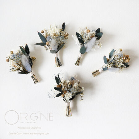 Boutonnière marié ou témoin • Charlotte