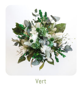 boutons site collection mariage vert fleurs séchées origine atelier floral