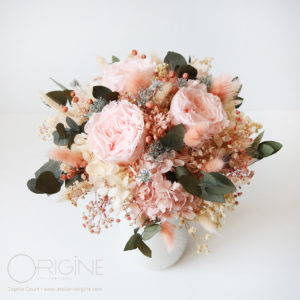 bouquet-de-mariée-fleurs-séchées-stabilisées-rose-eucalyptus-gypsophile-mariage-origine-atelier-floral