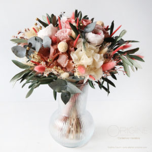 bouquet-de-mariée-fleurs-séchées-et-stabilisées-collection-maldéna-vert-et-rose-origine-atelier-floral0