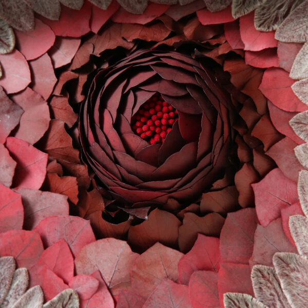 tableau-végétal-feuilles-stabilisées-eucalyptus-décoration-végétale-origine-atelier-floral-tableau-eruption-volcan