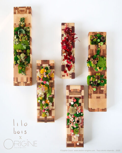 coffret-luxe-bois-et-végétaux-origine-atelier-floral-lilobois