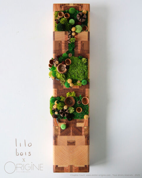 coffret-luxe-bois-et-végétaux-origine-atelier-floral-lilobois