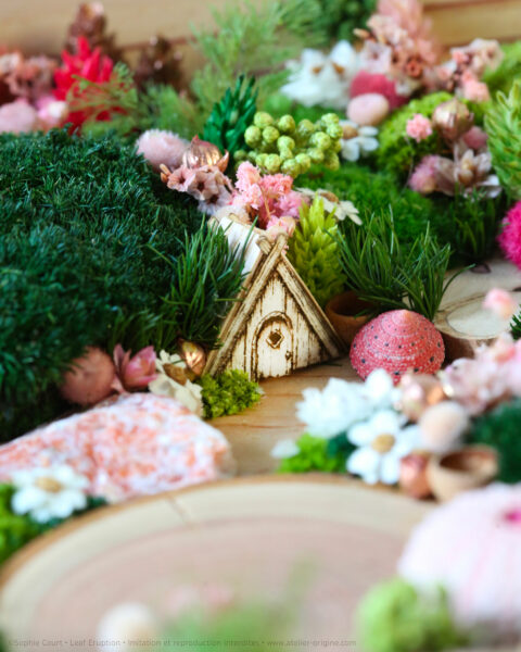 foret vue du ciel vegetaux stabilisés mineraux le jardin de la fée origine atelier floral sophie court