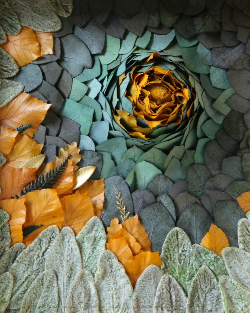 tableau végétal leaf eruption Jonathan origine atelier floral sophie court
