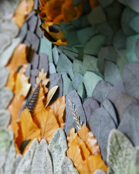 tableau végétal leaf eruption Jonathan origine atelier floral sophie court