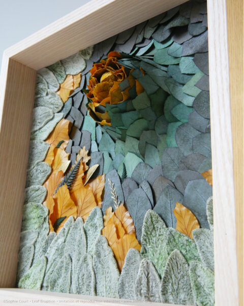 tableau végétal leaf eruption Jonathan origine atelier floral sophie court