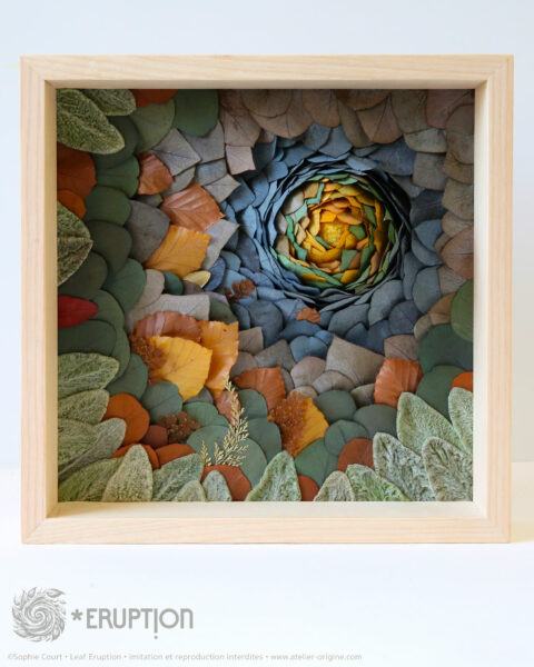 tableau végétal leaf eruption fall origine atelier floral sophie court