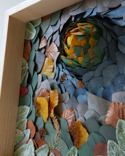tableau végétal leaf eruption fall origine atelier floral sophie court