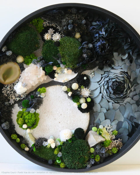 tableau-végétal-mineral-foret-vue-du-ciel-islande-iceland-origine-atelier-floral