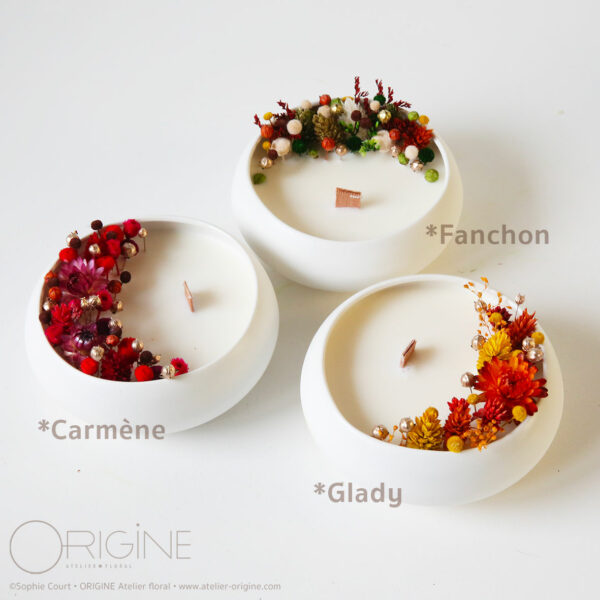 bougie-fleurie-bol-galet-porcelaine-origine-atelier-floral