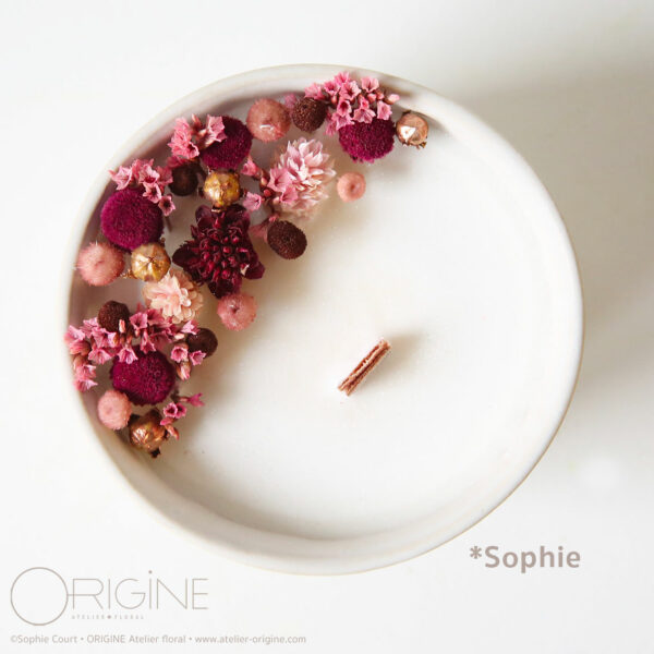 bougie-fleurie-bol-galet-porcelaine-origine-atelier-floral