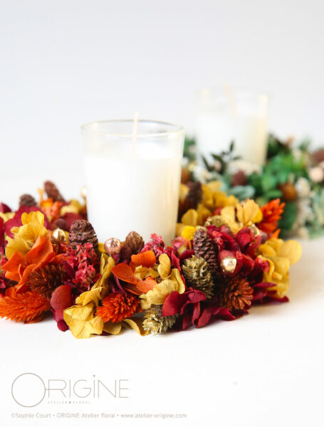 décoration-de-noël-centre-de-table-couronne-de-fleurs-bougie-origine-atelier-floral-sophie-court.2