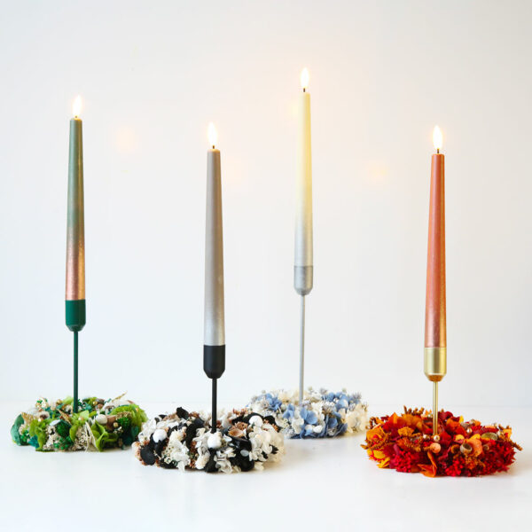 chandelier-de-noêl-couronne-de-fleurs-séchées