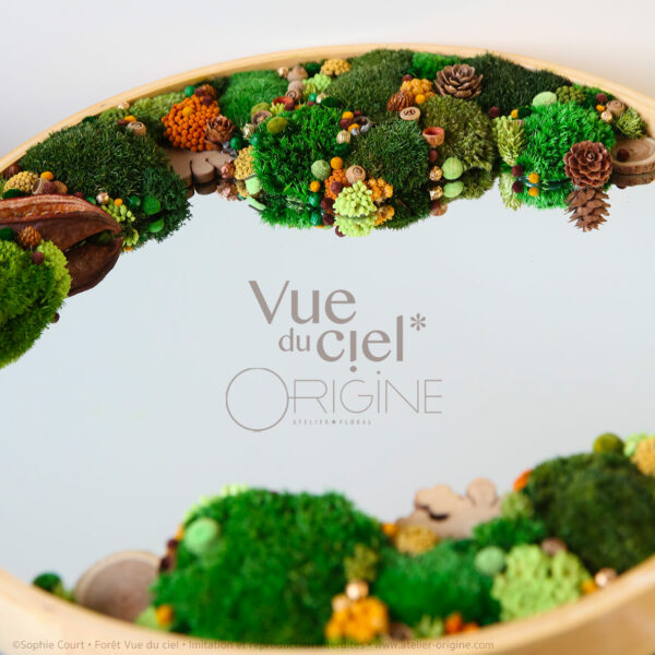 tableau-végétal-foret-vue-du-ciel-miroir-origine-atelie-floral-sophie-court
