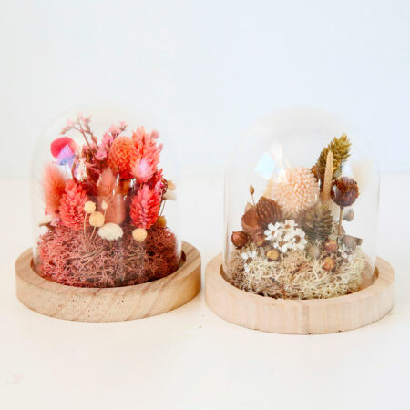 Cloche mini-forêt poétique